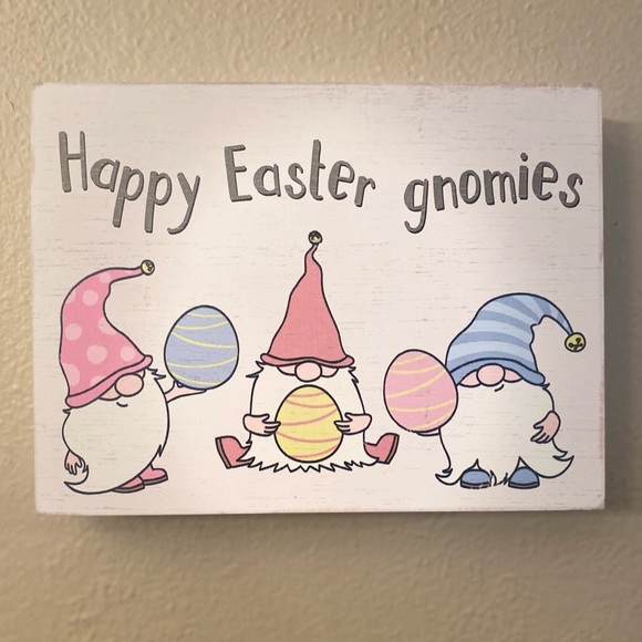 Easter Gnome Wood Sign, Happy Easter Gnomies, Easter Tier Tray or Wall Decor - Picture 16 of 16